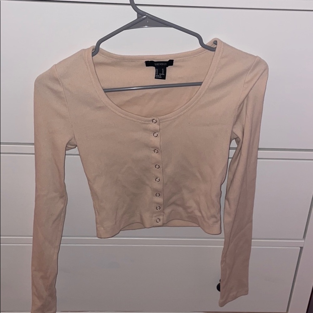 Cropped button up